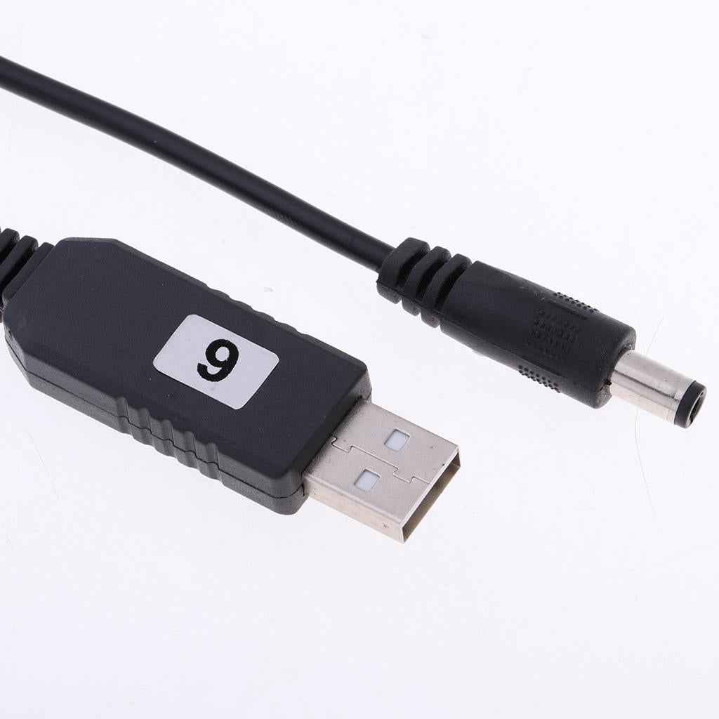 DC 5V To DC 9V USB Voltage Step Up Converter Cable With DC Jack 5.5 X 2.1mm