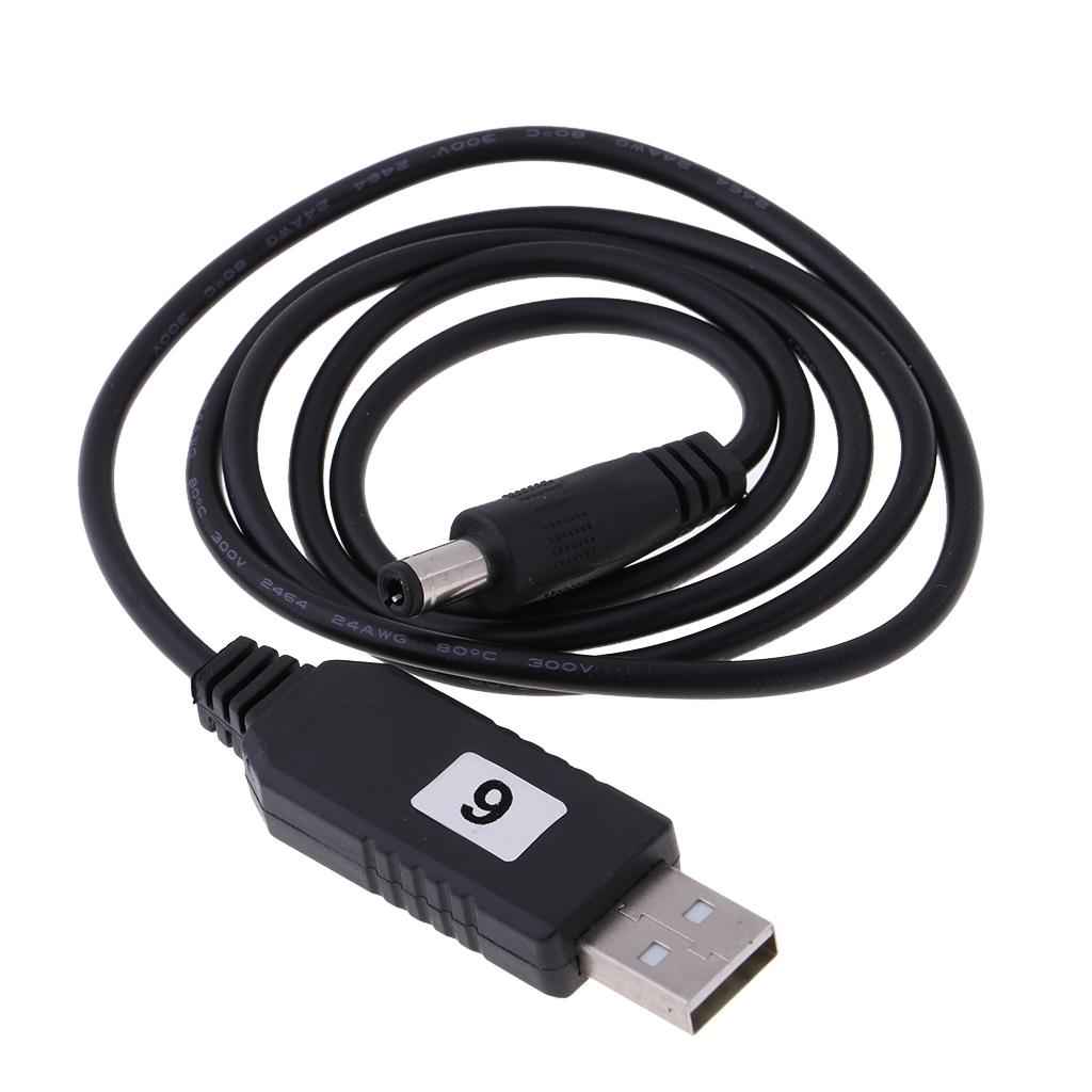 DC 5V To DC 9V USB Voltage Step Up Converter Cable With DC Jack 5.5 X 2.1mm