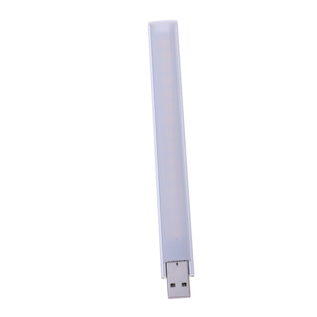 USB Powered LED Light Bar 15 LEDs Night Light Strip Alloy (Warm Light)