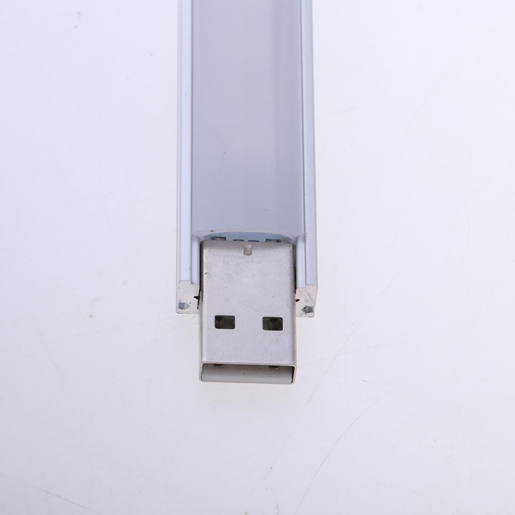 USB Powered LED Light Bar 15 LEDs Night Light Strip Alloy (Warm Light)