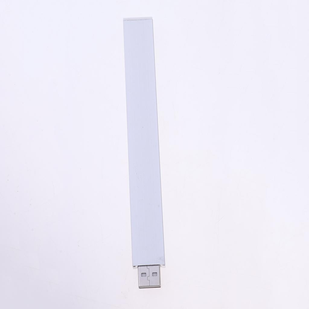 USB Powered LED Light Bar 15 LEDs Night Light Strip Alloy (Warm Light)