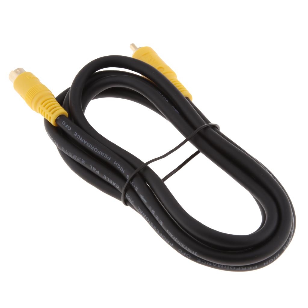 S-Video 4pin to RCA Male to Male TV Video Cable Adapter S terminal 1.8m
