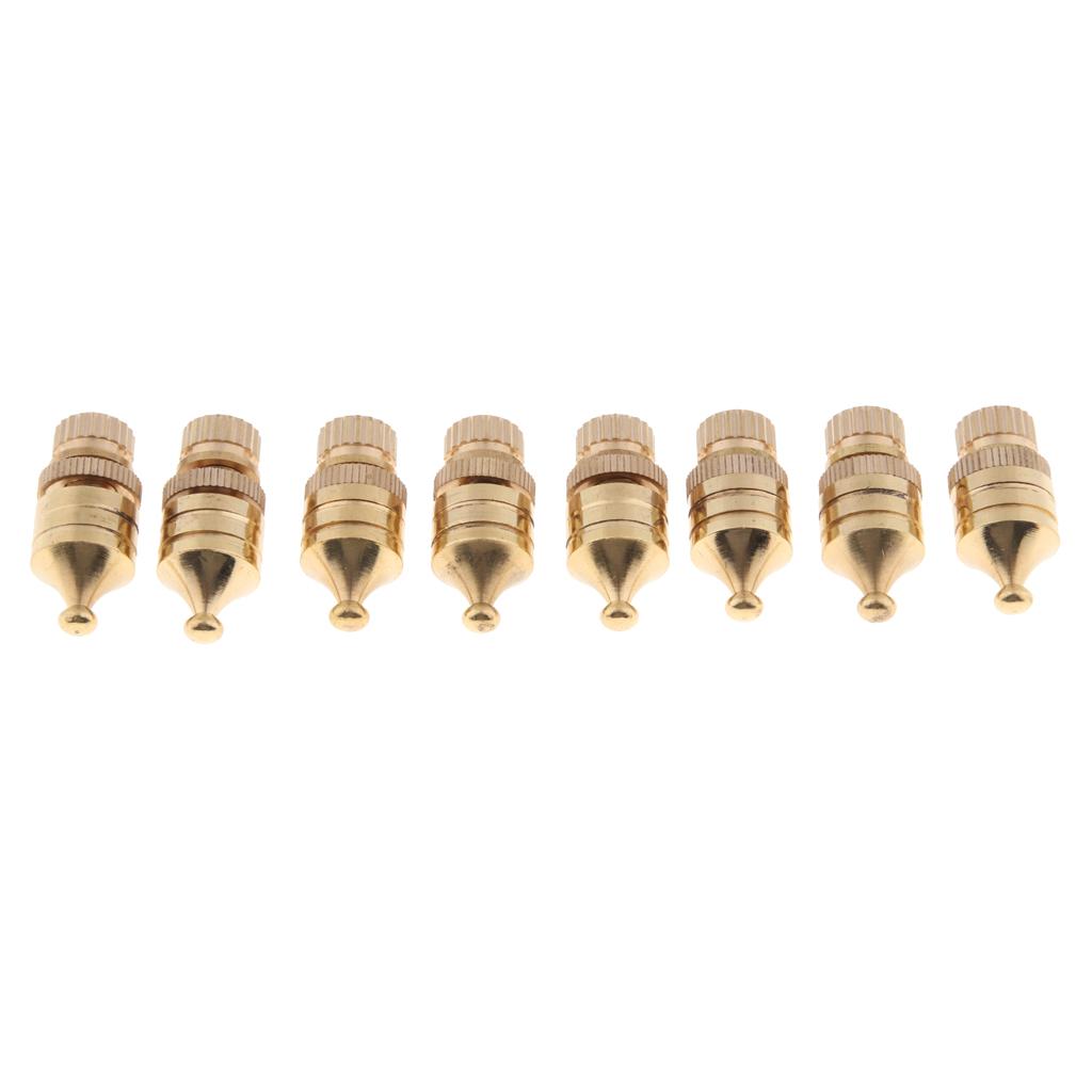 8 Pack Pure Copper Speaker Shock Absorbing Spikes Feet Base Cones Protectors