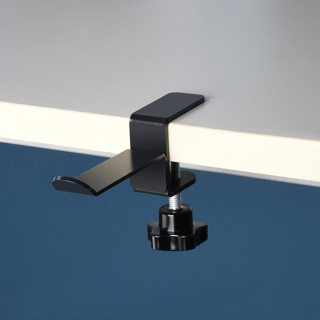 Aluminum Overhead Headphone Headset Hanger Hook Under Desk Hook Clip
