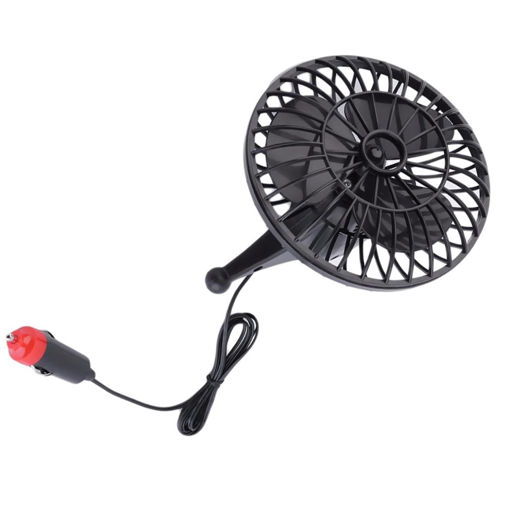 Portable 12V 4 Mini Vehicle Air Cooling Fan Suction Cup Adsorption USB Fan"