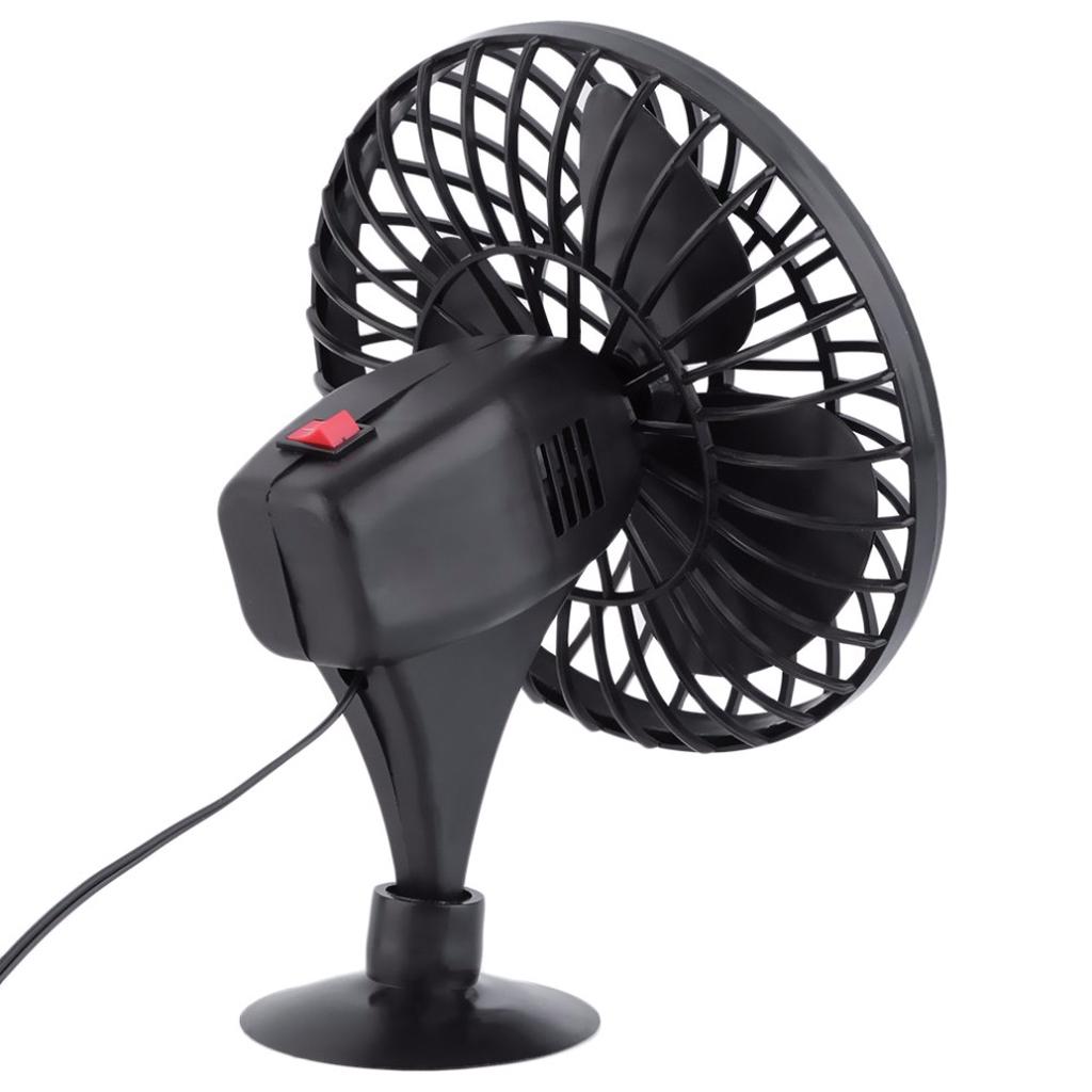 Portable 12V 4 Mini Vehicle Air Cooling Fan Suction Cup Adsorption USB Fan"