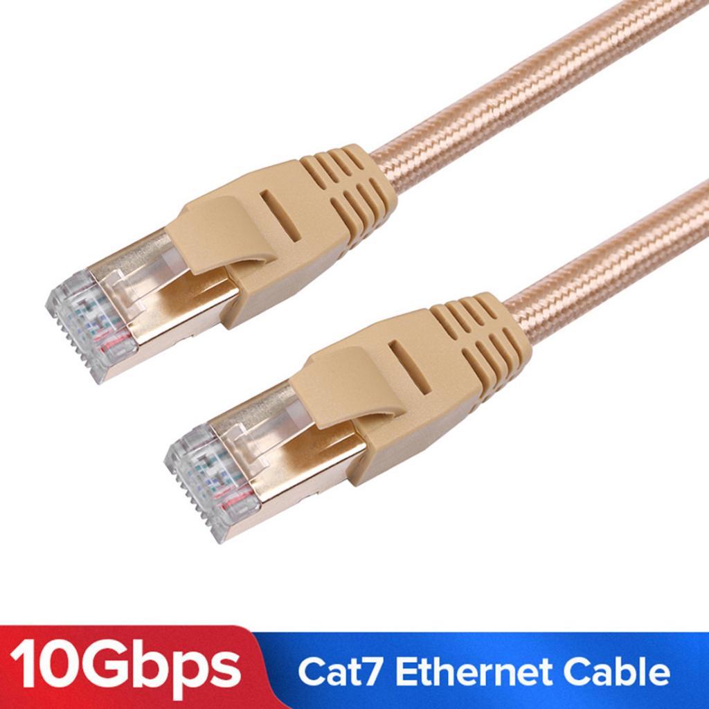 Cat7 Ethernet Cable Lan Network Patch Cable For PC Laptop 10Gbps 1Meter