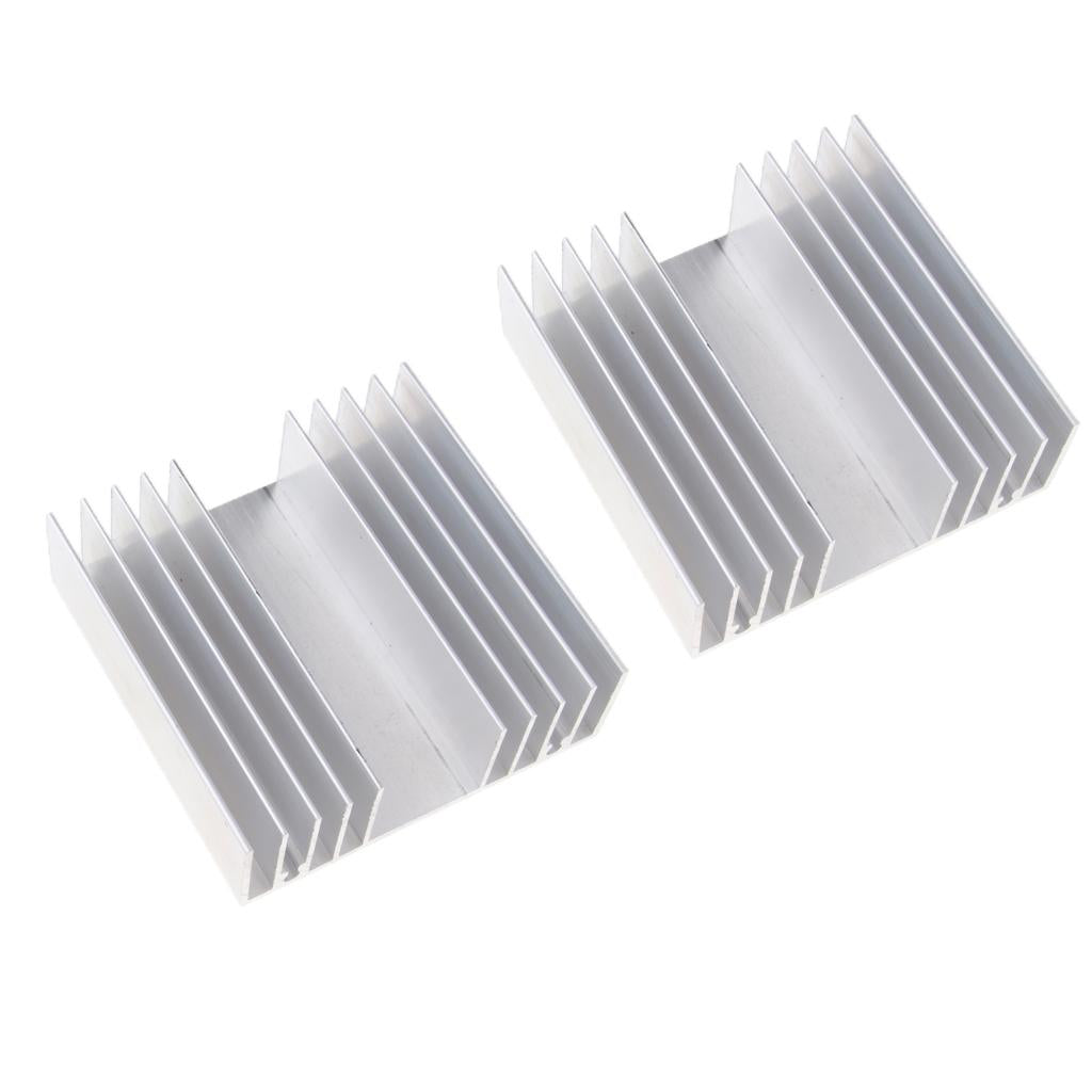 2x Aluminum Heat Sink 100*33*100MM Cooling Heatsink for Transistor LED Light