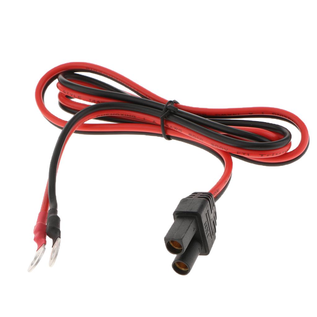 20A EC5 Female to Ring Terminal Adapter Car Jump Starter Power Cable 1Meter