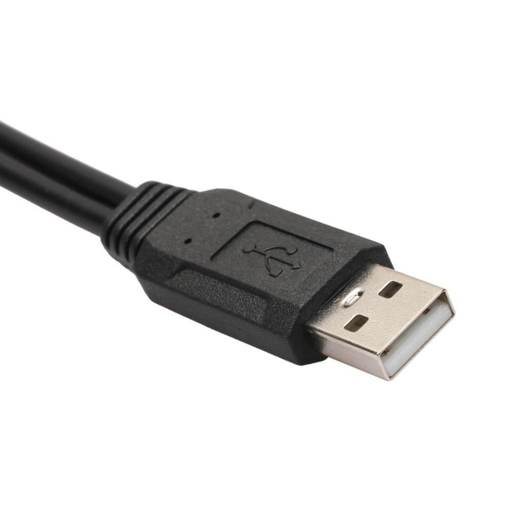 USB 2.0 Male to USB 3.1 Type C + Micro USB Type-B Male Data Charging Cable