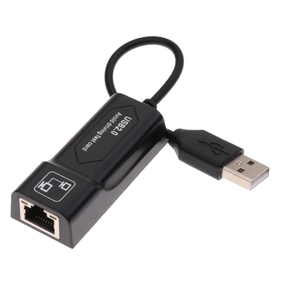 USB 2.0 to LAN Cable & USB Female to Dual Micro USB Port Cable Black