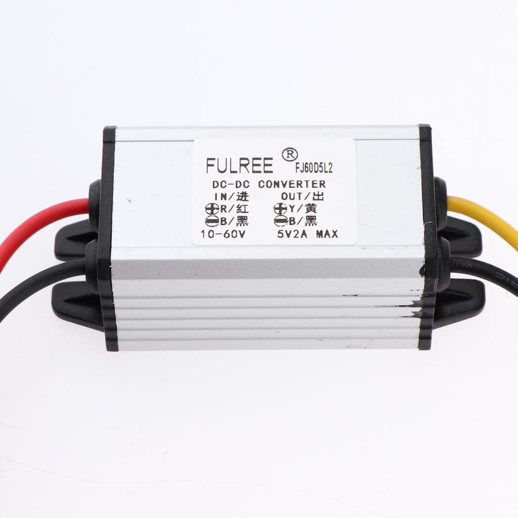 DC/DC Converter 10-60V to 5V 2A 10W Power Supply Module