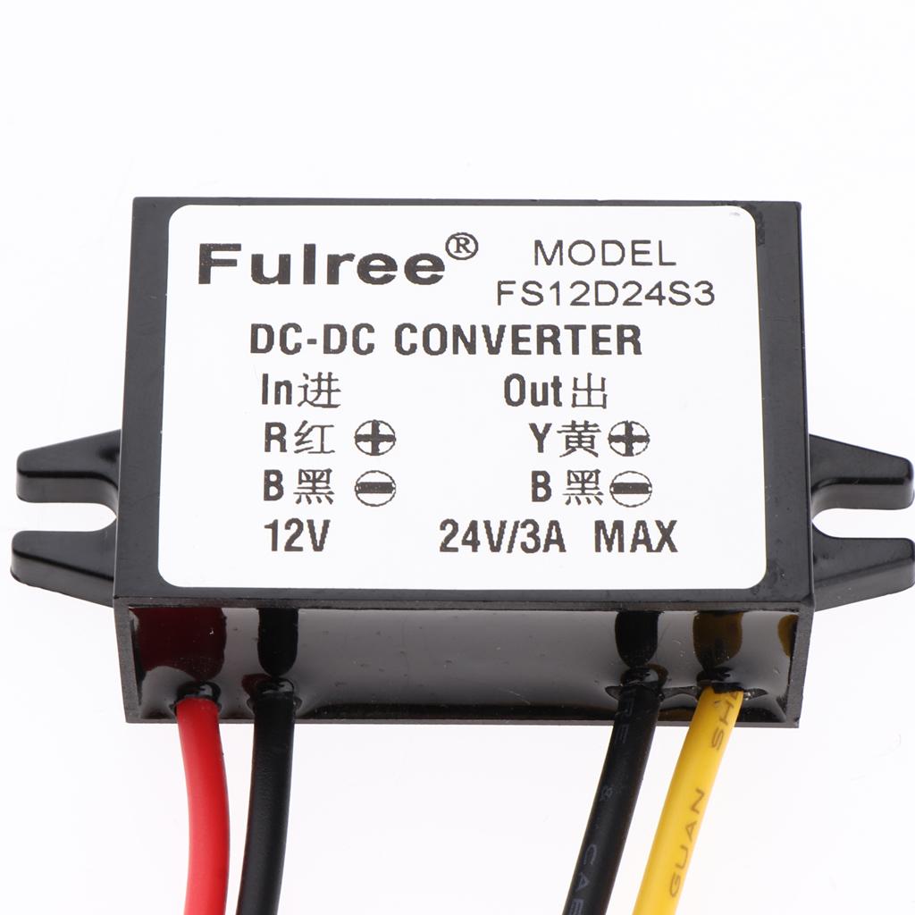DC/DC Converter 9-22V to 24V 3A 72W Step up Power Supply Module