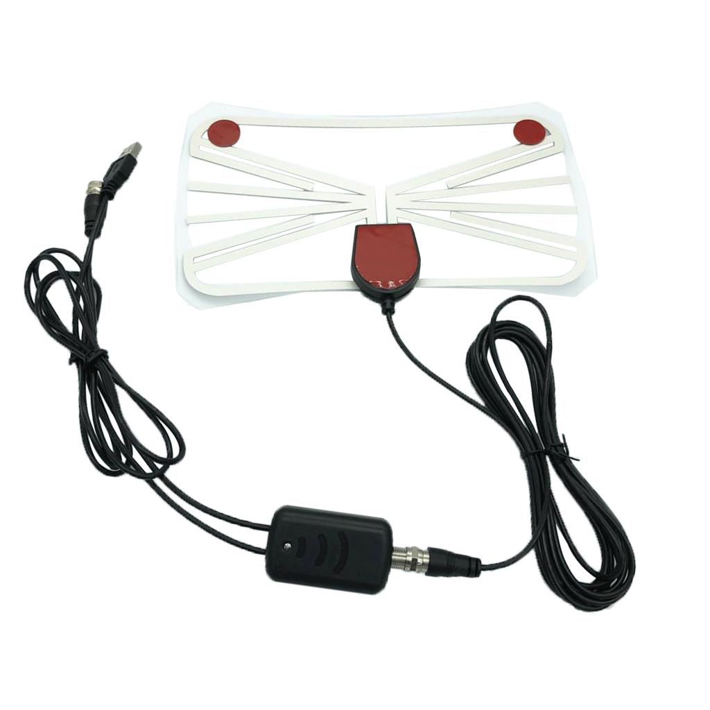 TY24D Indoor Digital HDTV Antenna 80Mile Long Range Amplifier Signal Booster