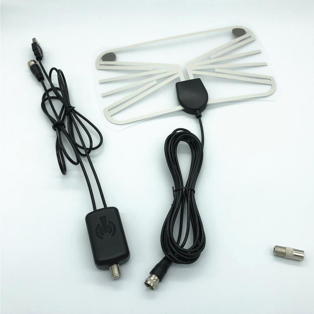 TY24D Indoor Digital HDTV Antenna 80Mile Long Range Amplifier Signal Booster