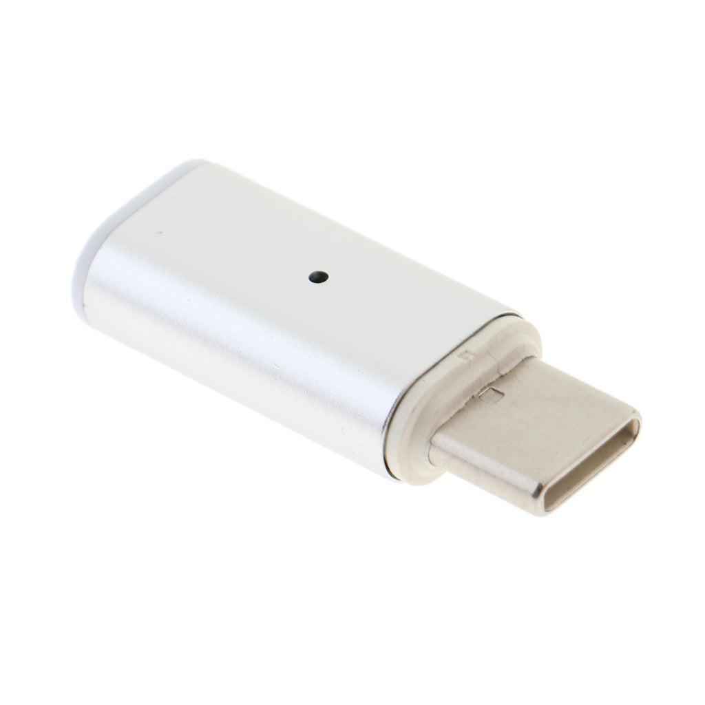 3A Magnetic Type-C To Type-C Charger Adapter for Type-C Cable Silver