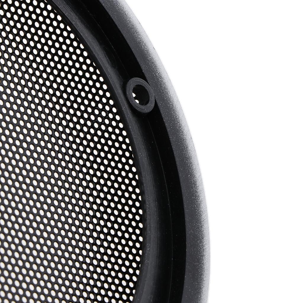 3xCar Speaker Steel Mesh Sub Woofer Subwoofer Grill Cover Silver Silver 4inch