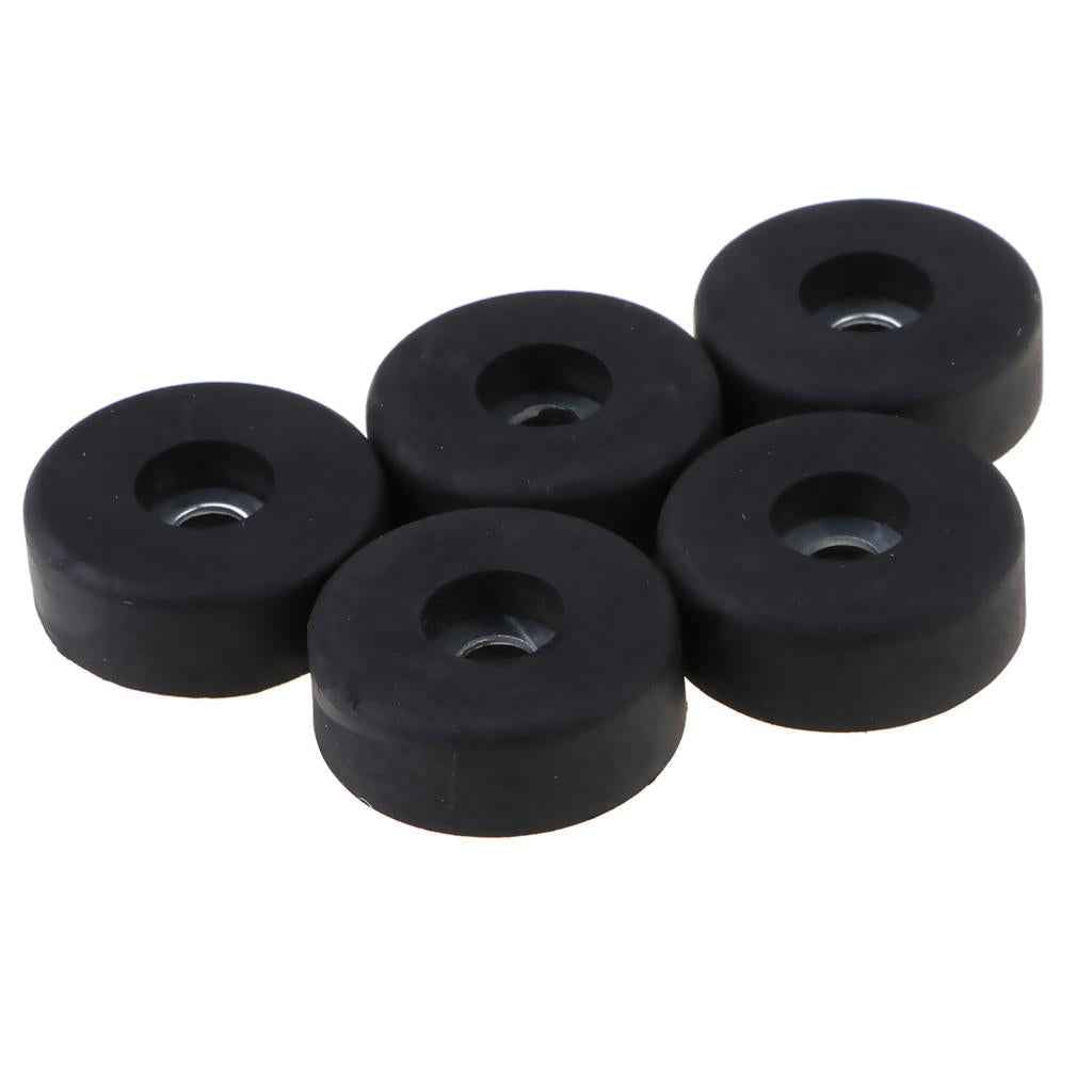 5pcs Round Black Bumpers Pads Rubber Feet, 30x10mm