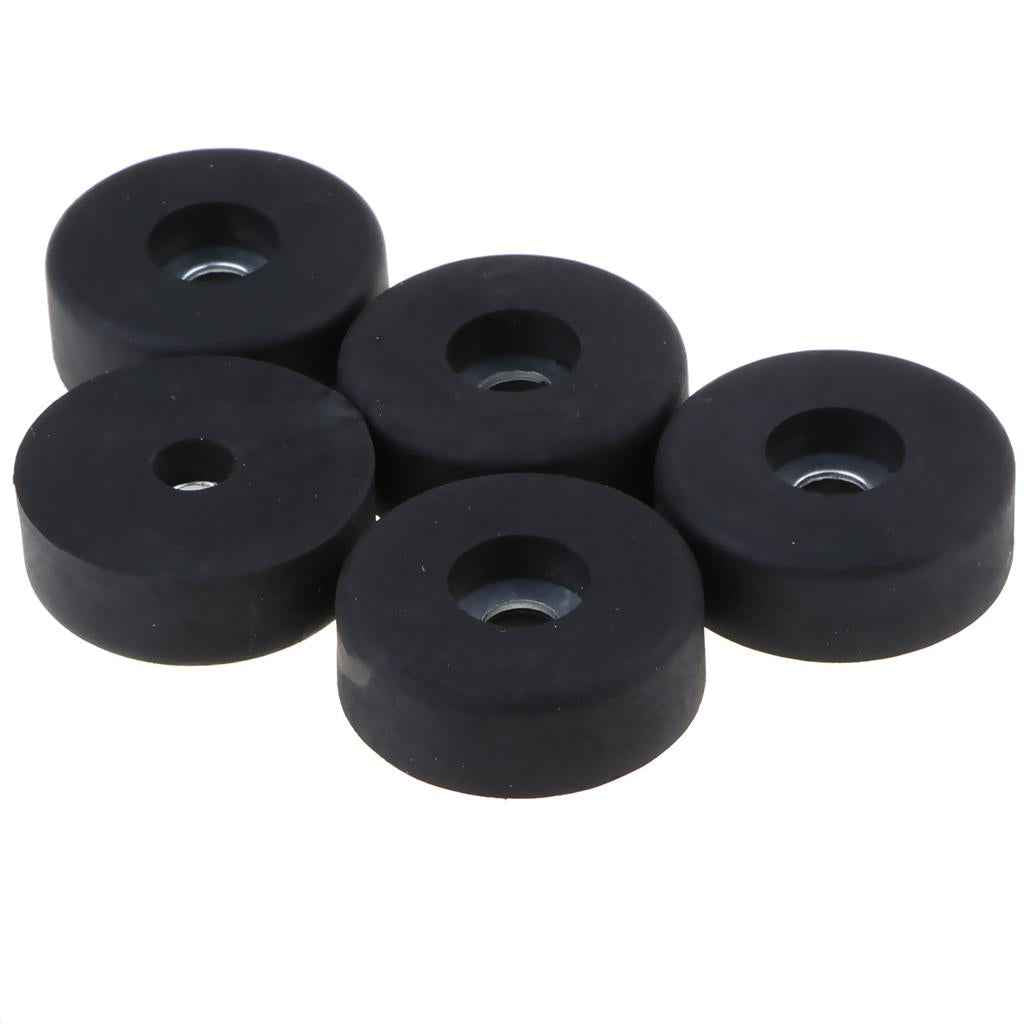 5pcs Round Black Bumpers Pads Rubber Feet, 30x10mm