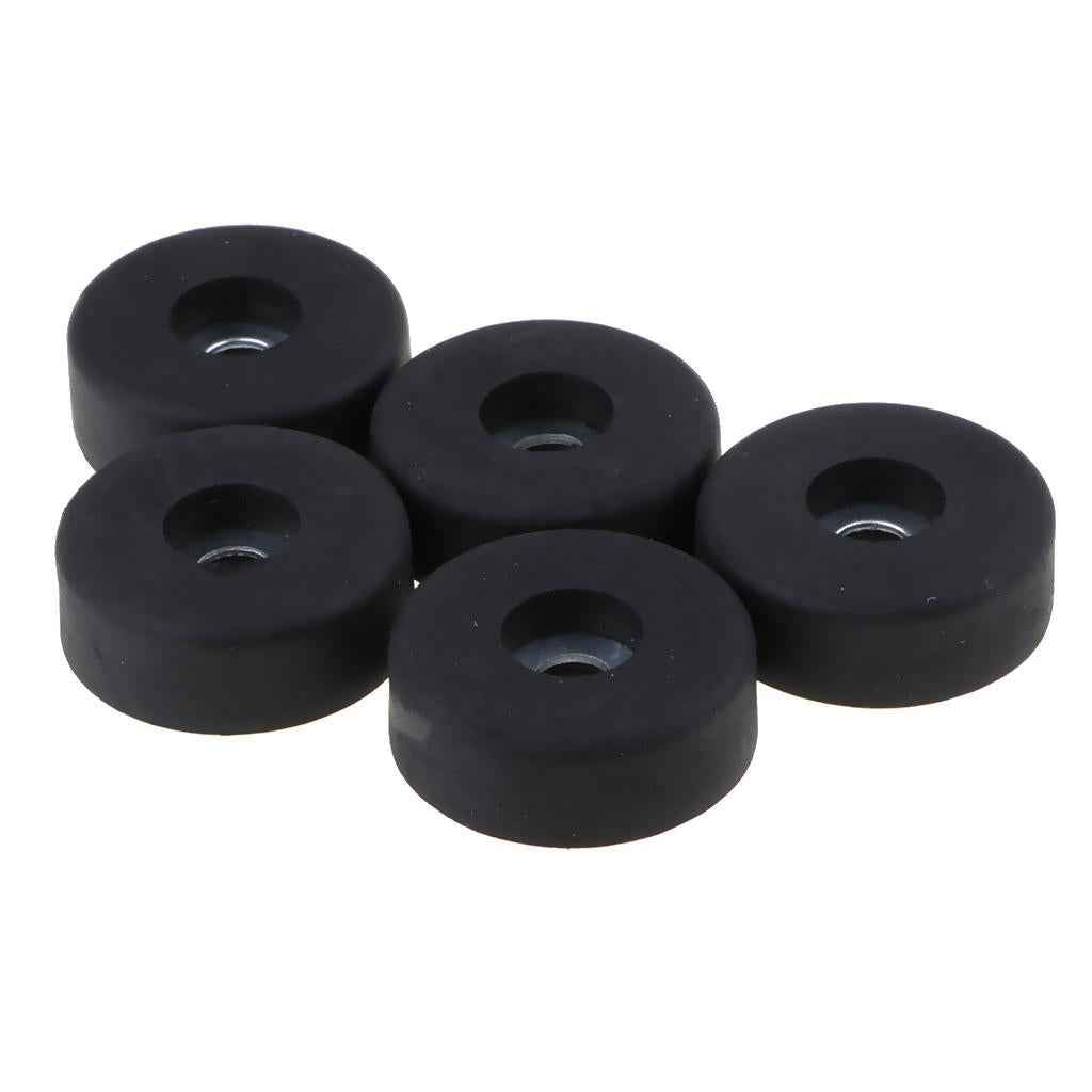5pcs Round Black Bumpers Pads Rubber Feet, 30x10mm