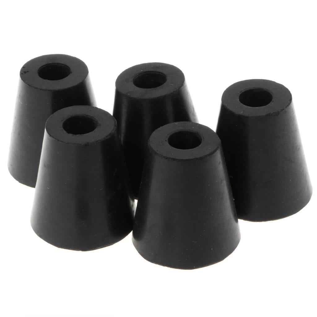 5pcs Round Black Bumpers Pads Rubber Feet, 40x38mm