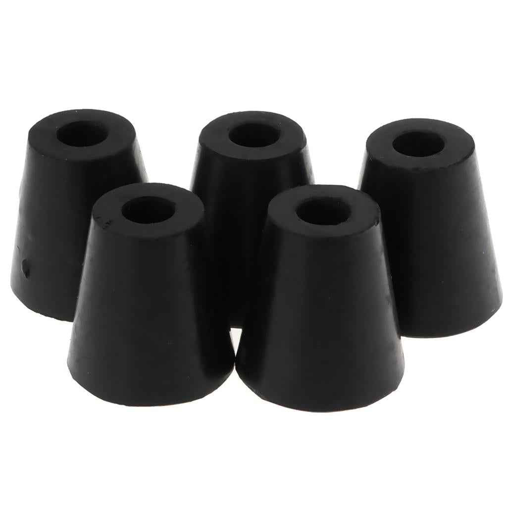 5pcs Round Black Bumpers Pads Rubber Feet, 40x38mm