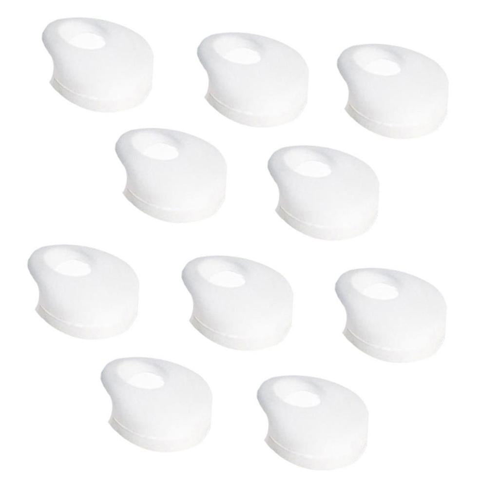 6x10 Pieces Earphone Earbuds Tips Caps Compatible with 12-14mm Headsets Semitransparent
