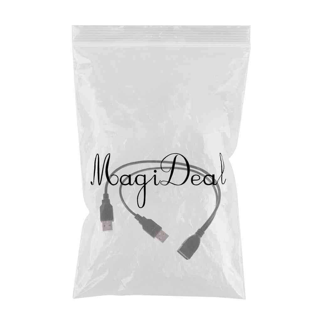 20cm USB2.0 Splitter Y 1 Female to 2 Male Data Charger Cable Extension Cord