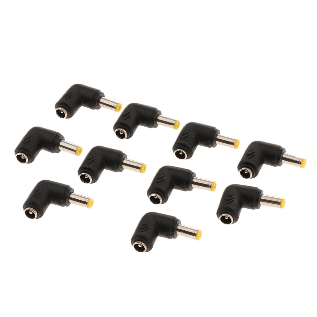 4x10 Pieces DC 5.5x2.5mm Male to 5.5x2.1mm Female Laptop Power Supply Adapter