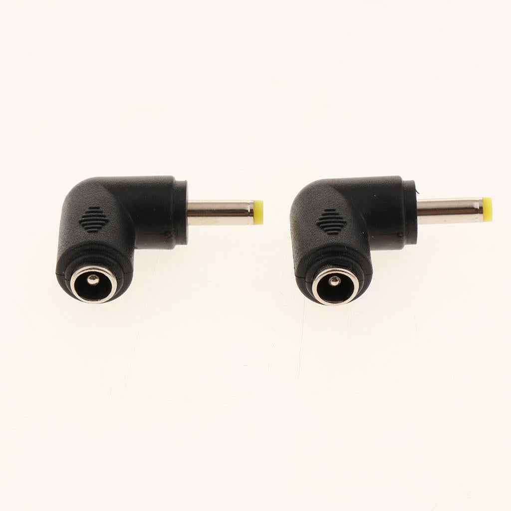 2x10 Pieces DC 5.5x2.1 Female to 4.0x1.7 Male Right Angle Power Connector