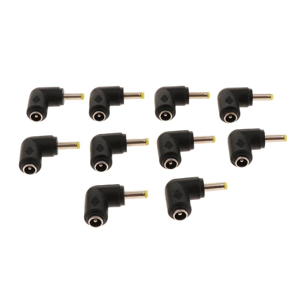 6x10 Pieces DC 5.5x2.1 Female to 4.0x1.7 Male Right Angle Power Connector