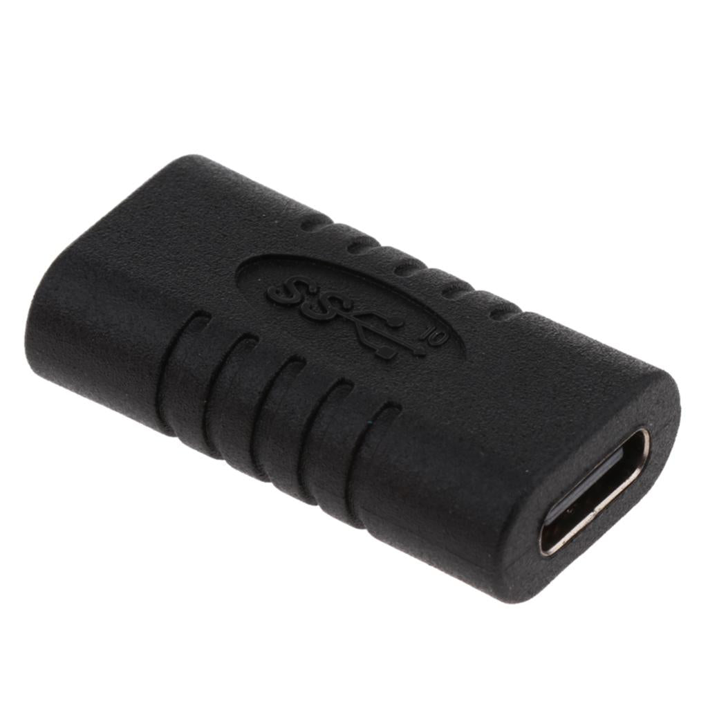 4xUSB 3.1 Type C Female to Female Adapter Connector Black