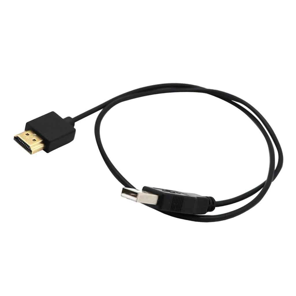 USB to HDMI Cable Male Charger Cable Splitter Adapter for HDTV DVD