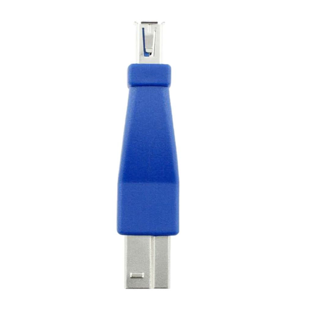 4xPrinter Male to USB 3.0 Type A Female Converter Adapter, Blue