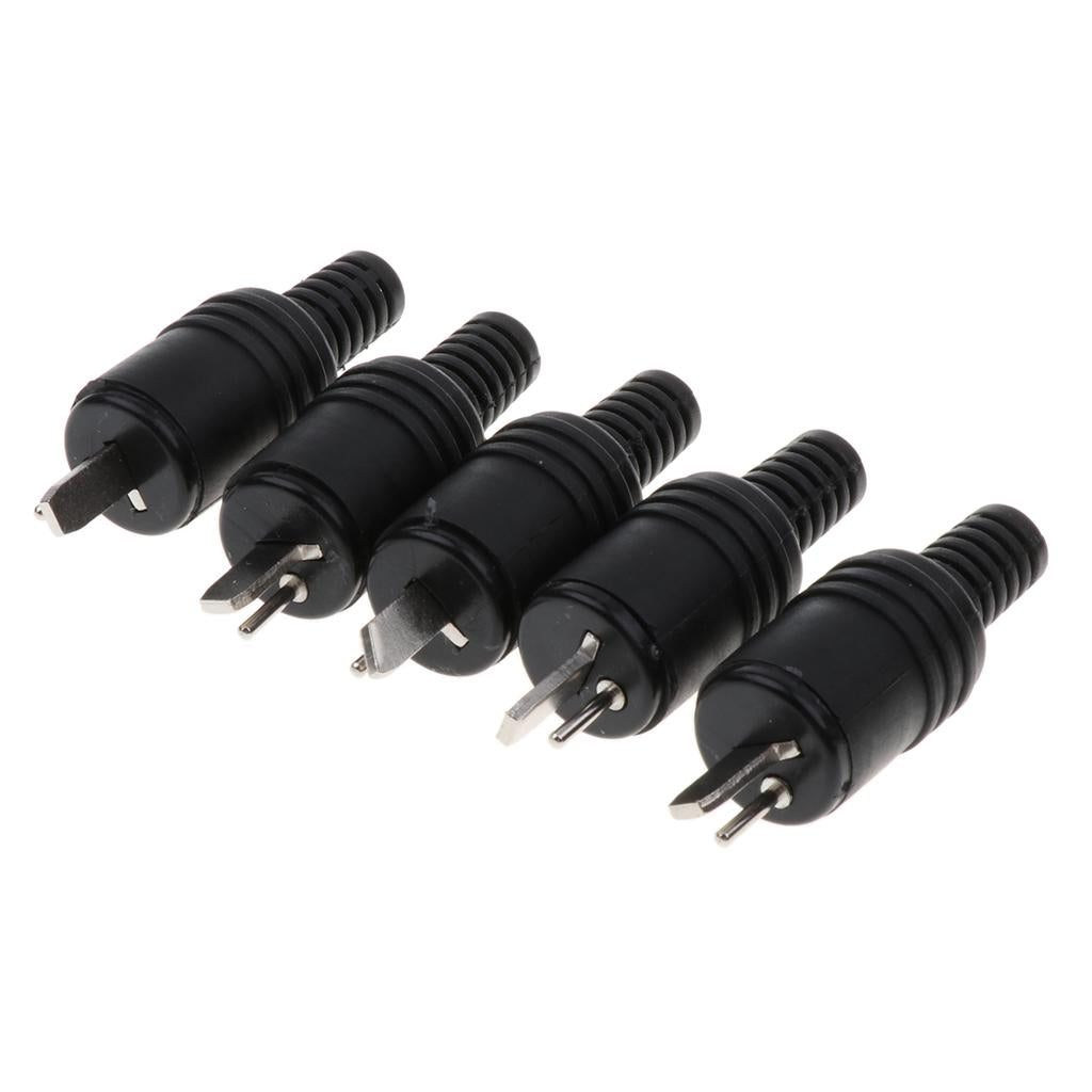 3xReplacement Male Electrical Plug - Male Plug Replacement Cord Outlet
