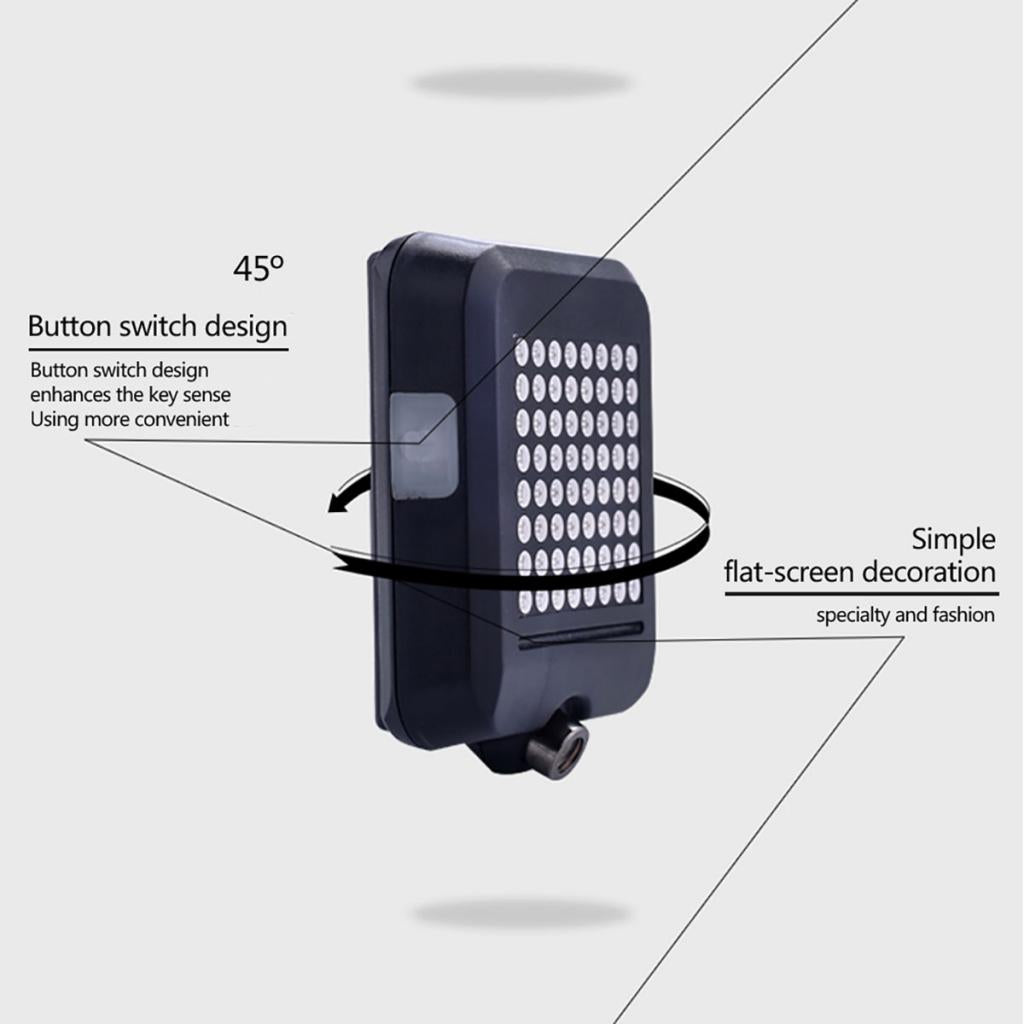 Durable Intelligent Turning Brake Tail Stop Lamp Rechargeable for Bike Cycle