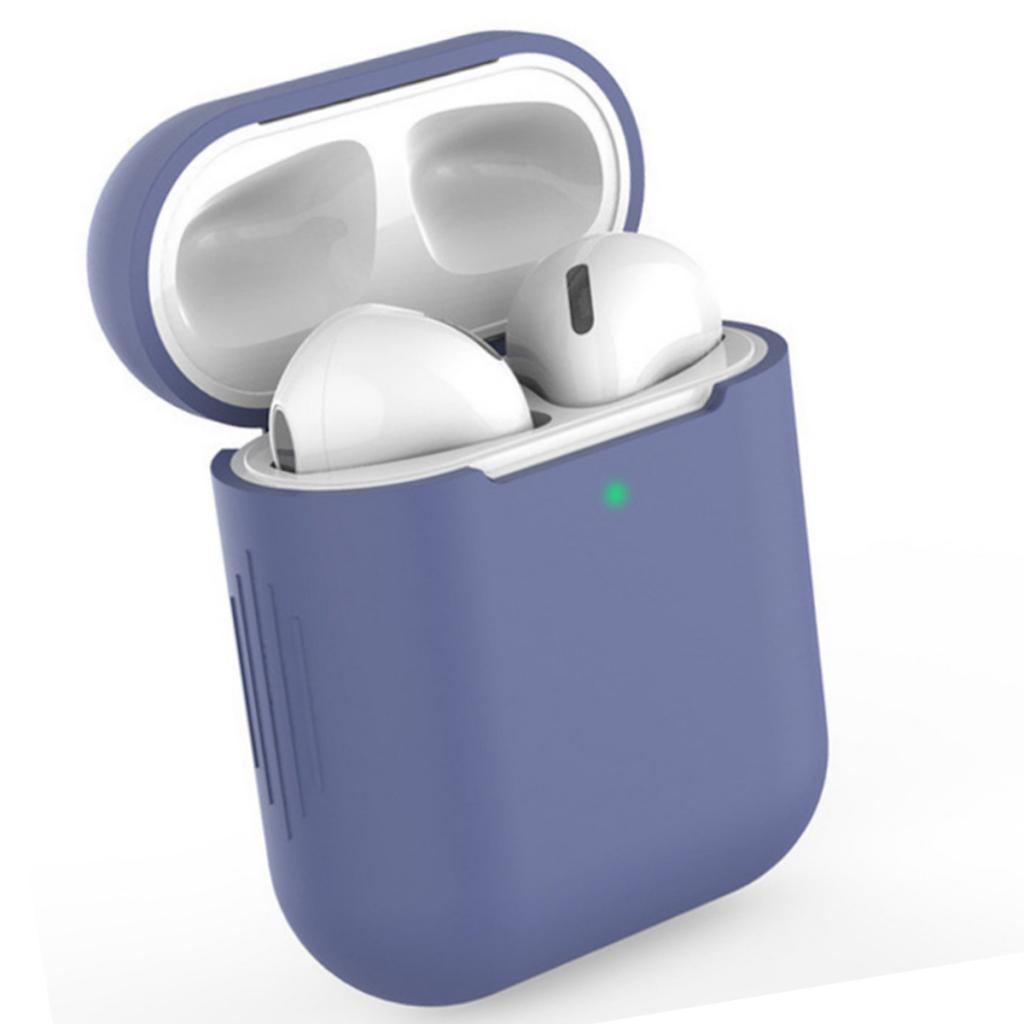 3xEarphones Protective Cover for Airpods Wireless Earphone Case Midnight blue