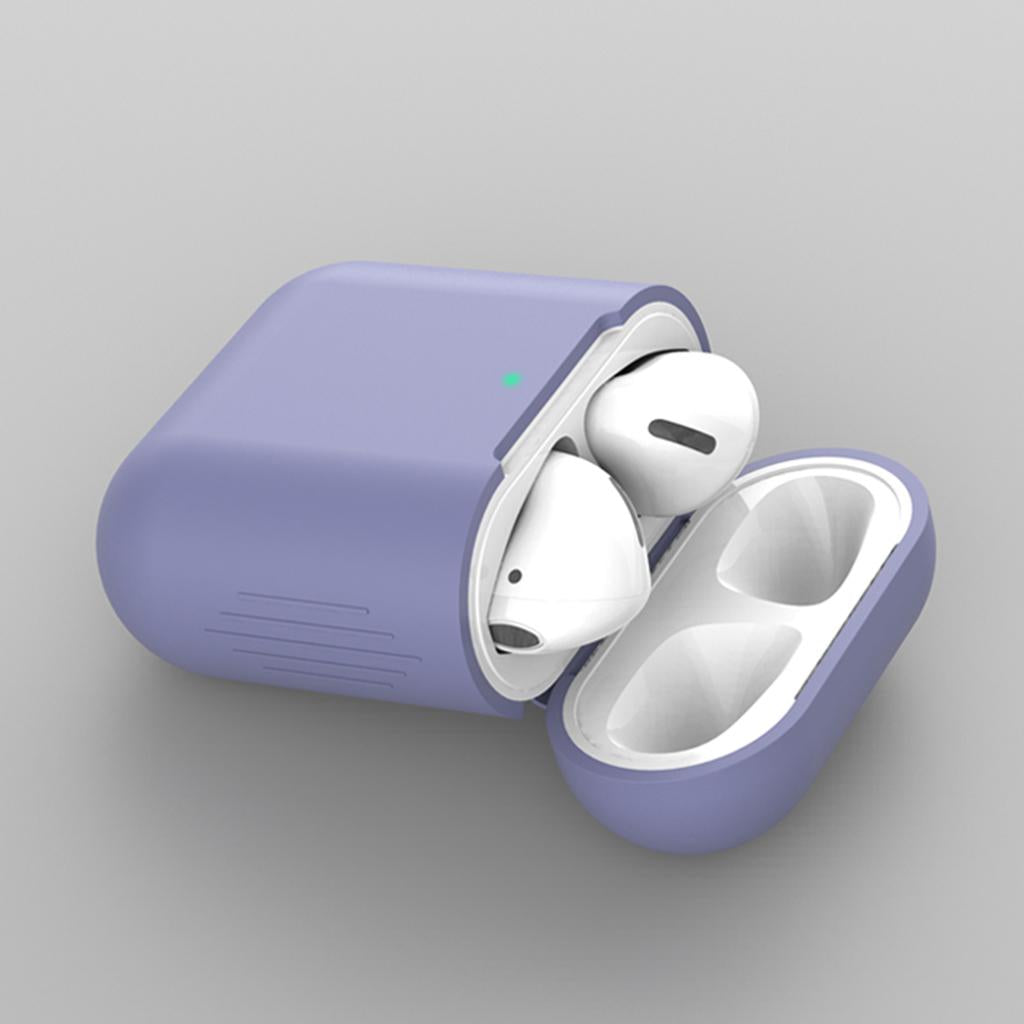 4xEarphones Protective Cover for Airpods Wireless Earphone Case Lavender