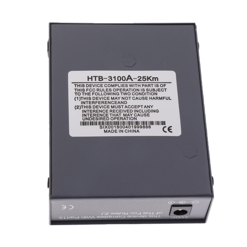 10/100M Singlemode 25KM Simplex SC Fiber Optic to Ethernet Converter EU