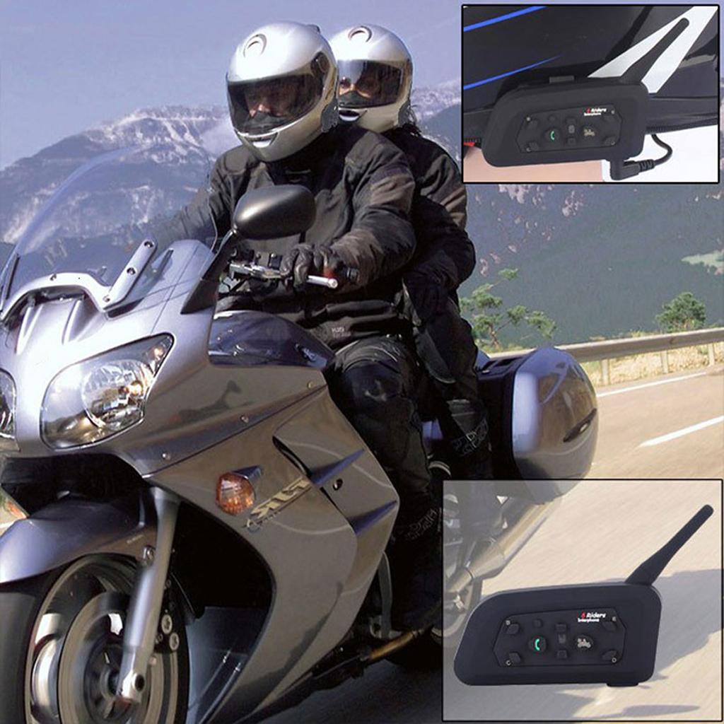 2Pieces 1200m Motorcycle Bluetooth3.0 Headset Wireless Communication System