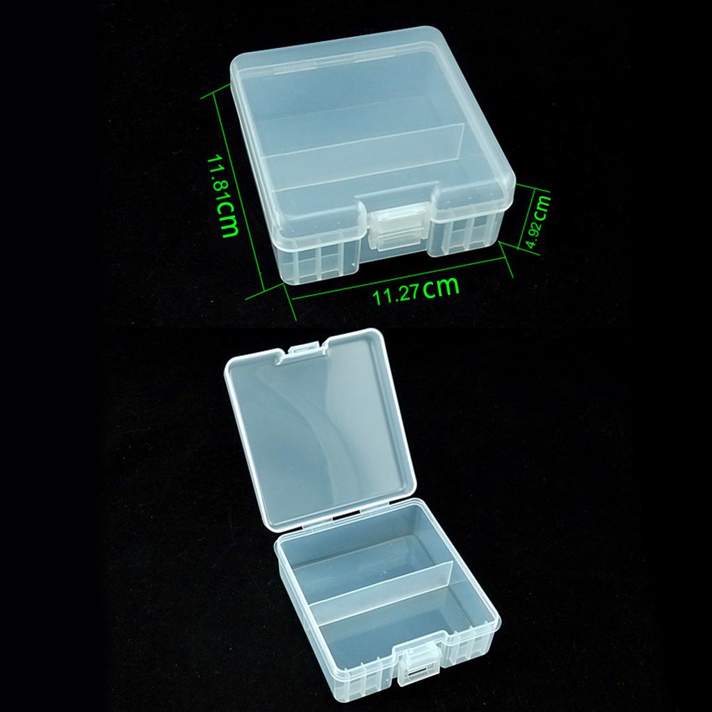 2xClear AAA Plastic Battery Storage Case/Organizer/Holder Holds 100x AAA
