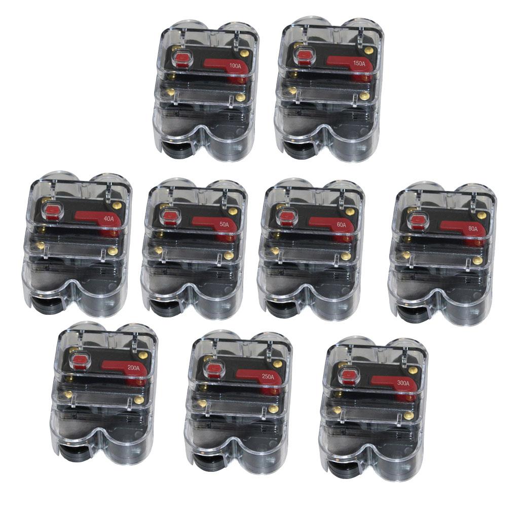CAR STEREO AUDIO CIRCUIT BREAKER FUSE INLINE FOR 12V DC CAR A/V SYSTEM 40A