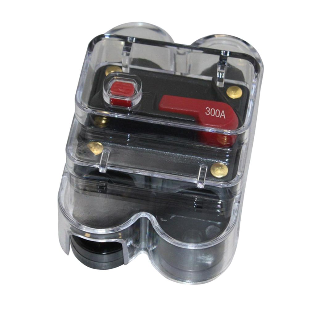 CAR STEREO AUDIO CIRCUIT BREAKER FUSE INLINE FOR 12V DC CAR A/V SYSTEM 300A
