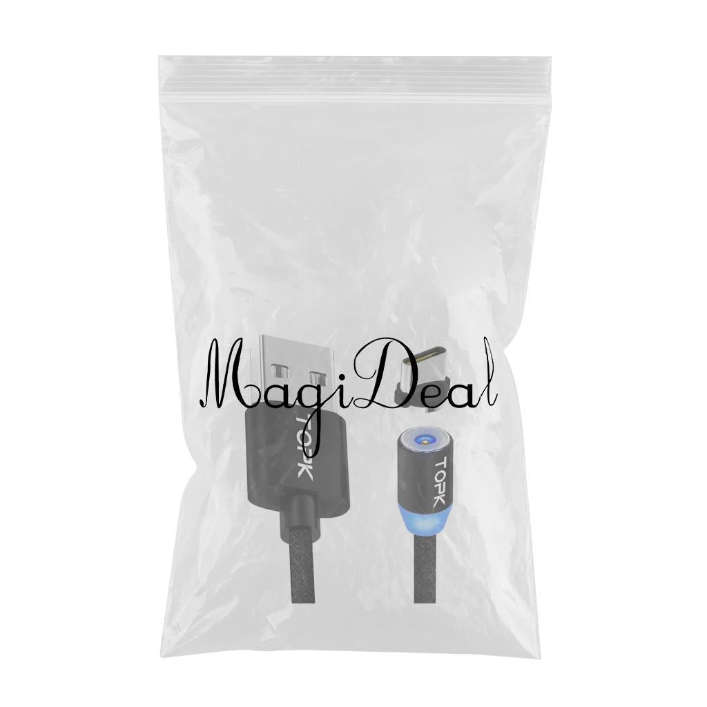 3xMagnetic Charging / Date Sync Cable Adapter TYPE-C Cable Head, Black