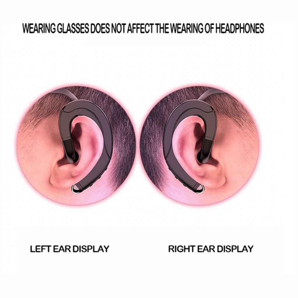 F88 Bone Conduction Bluetooth Ear-Hook Single Headphone blue
