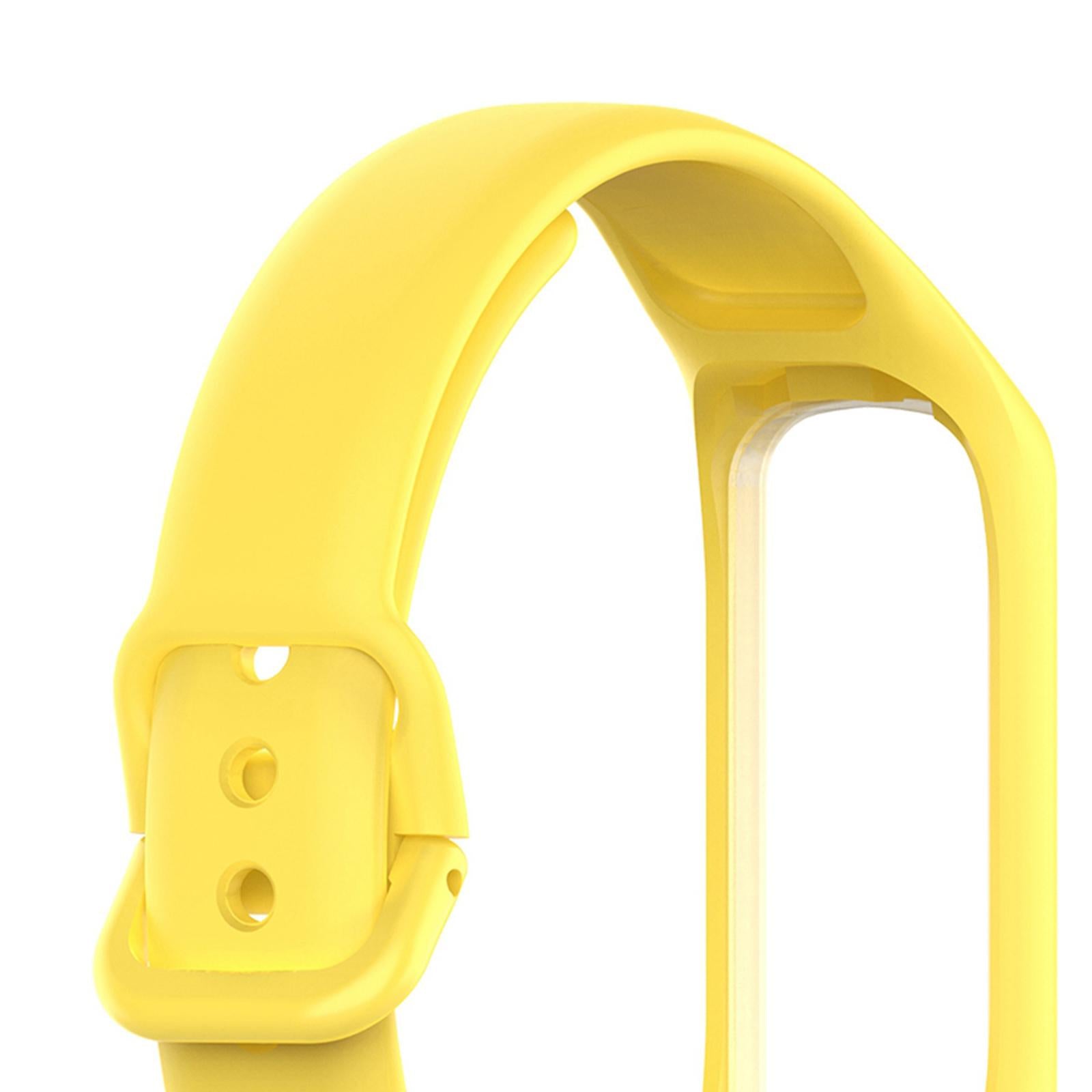 2xAdjustable Silicone Band Watch Bands Wristbands fits Galaxy Fit 2 Yellow