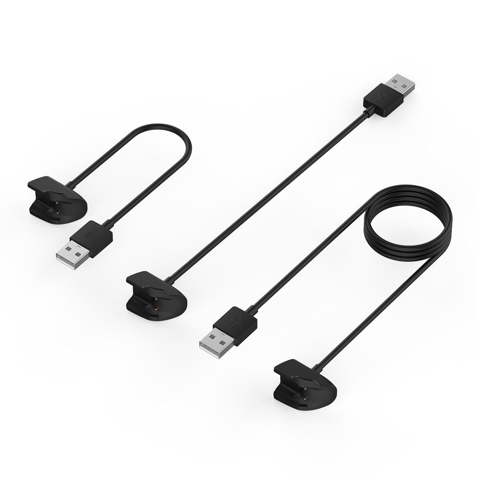 3xBlack Charging Cable Dock Stand for Samsung Galaxy Fit 2 SM-R220 100cm