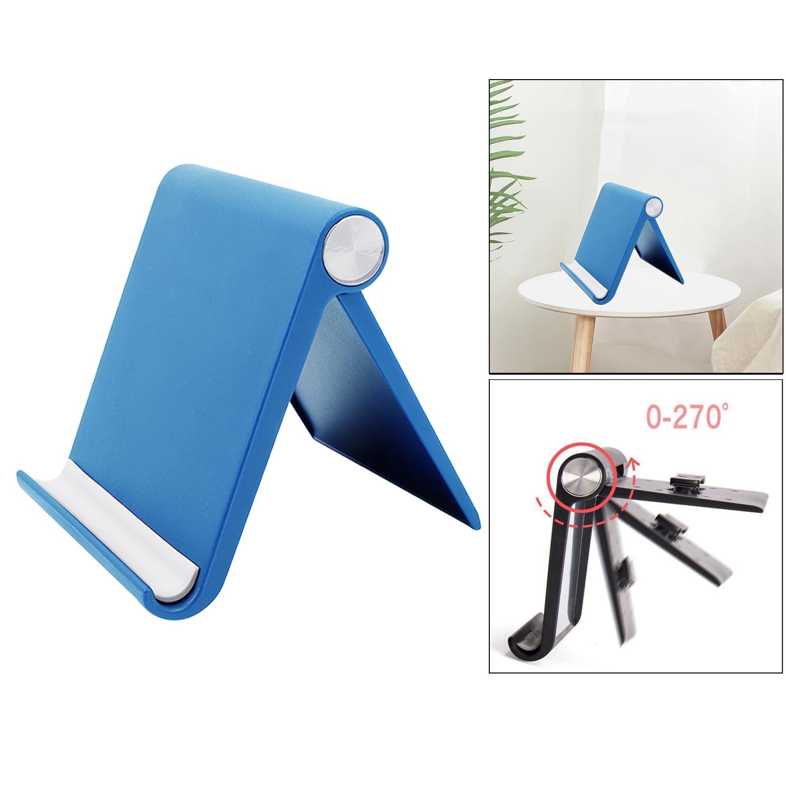 2xUniversal Adjustable Book Tablet Stand Retail Cookbook Holder Desk Blue