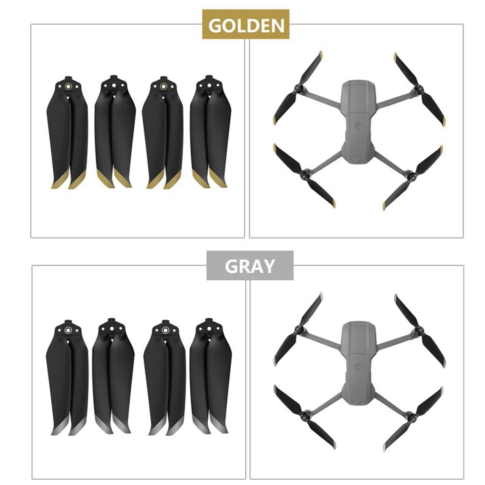 Low-noise 7238F Propellers for DJI Mavic Air 2S Drone 2 Pair Orange