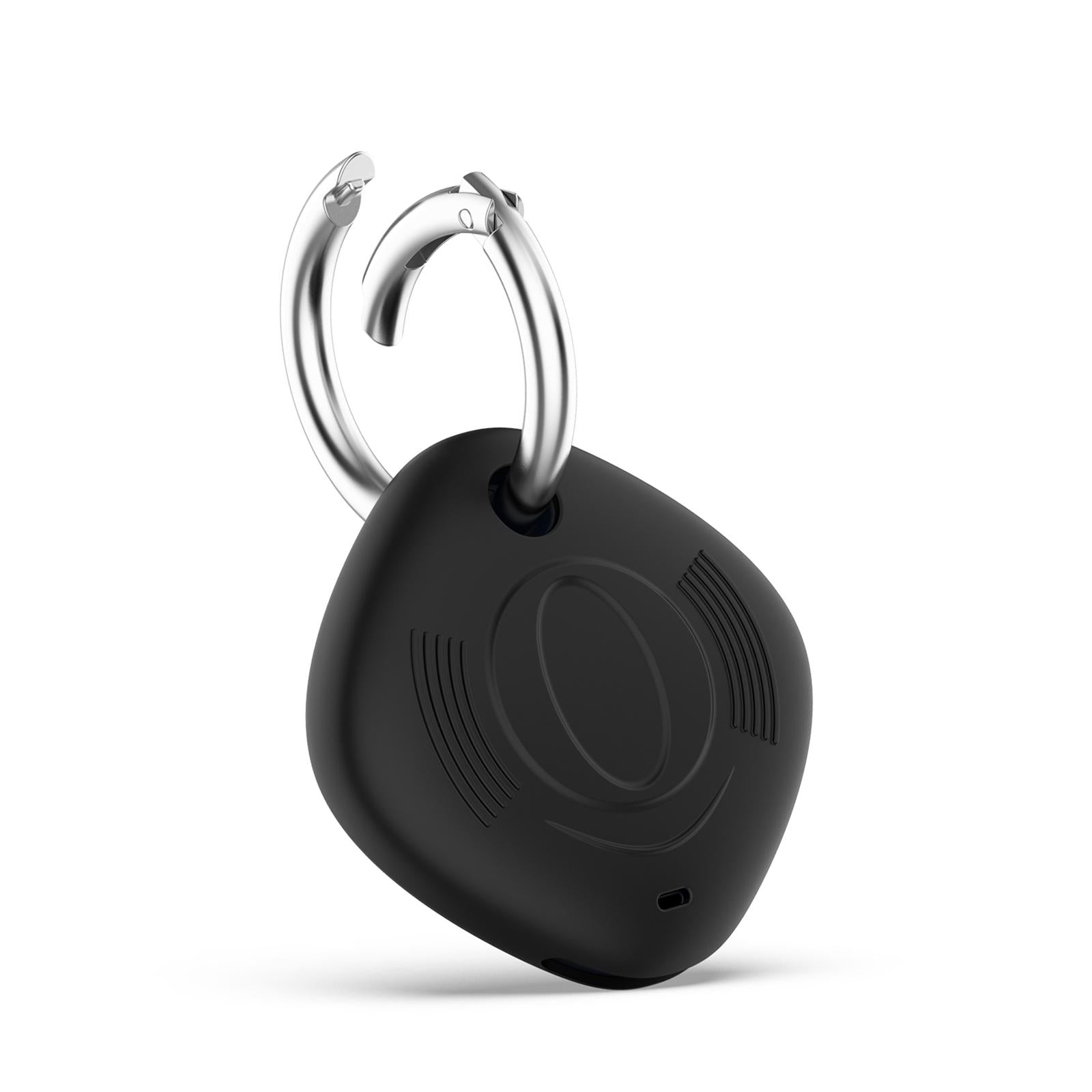 4xSilicone Case for Samsung Galaxy SmartTag Tracker Cover with Keyring Black